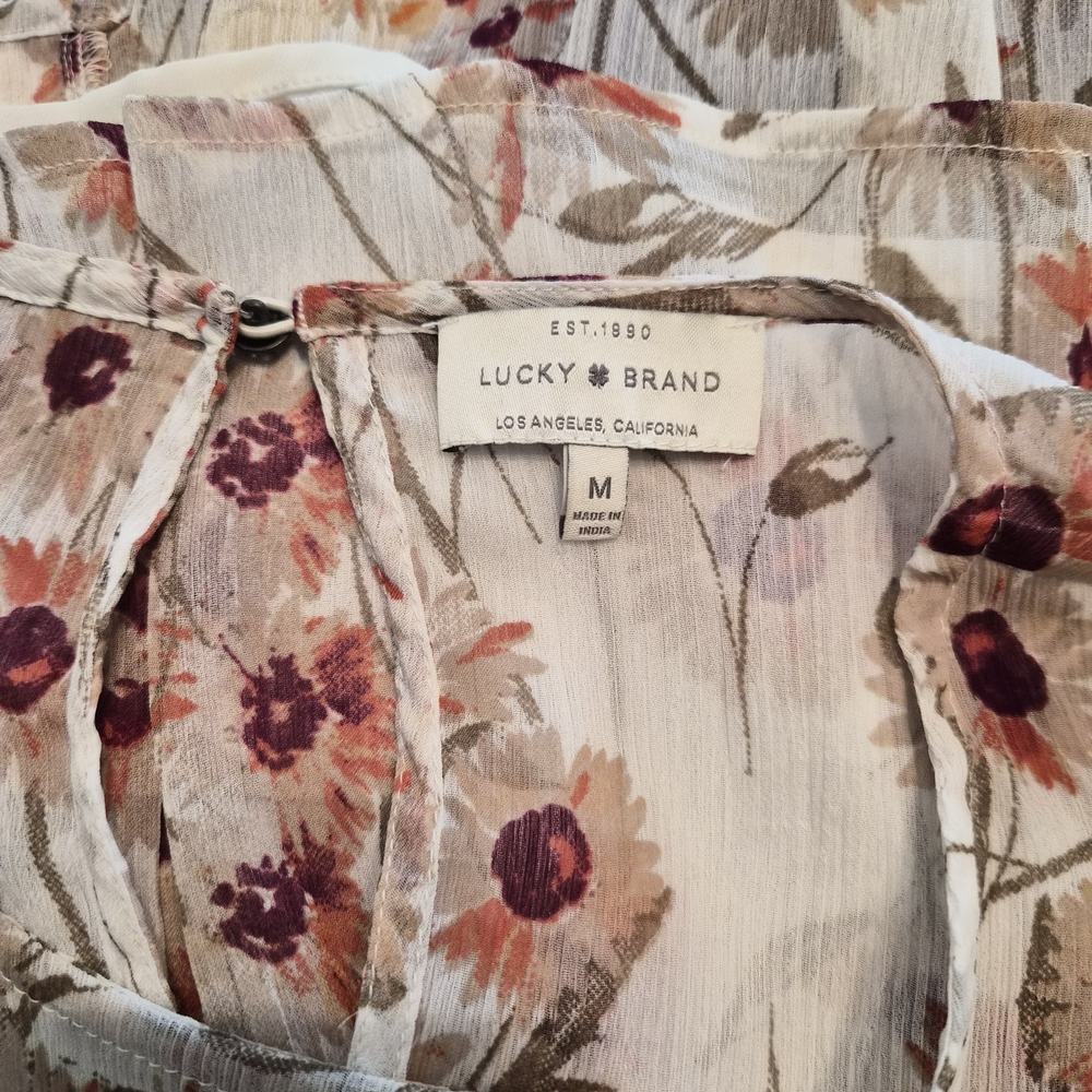 Lucky Brand Multicolor Floral Top